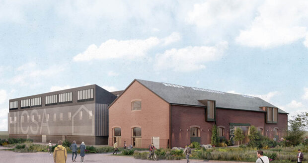 Artists impression of what the Housing Innovation & Construction Skills Academy could look like at Riverside Sunderland.